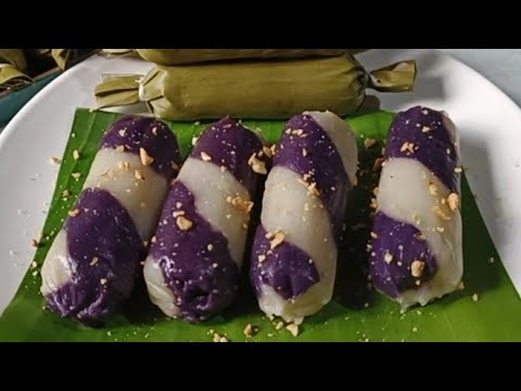 Gawin mo ito sa glutinous rice flour para sa napakasarap na ube moron