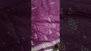 Zardosi hand work saree