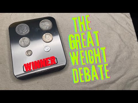 The Great Weight Debate❗️❗️❗️Murcery Dimes VS Roosevelt Dimes, Morgan VS Peace Silver Dollars. ⚖️