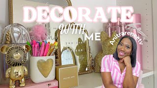 DECORATE WITH ME: Finally put up my IKEA BILLY BOOKCASE in the Pink Suite 💗 I LOVE THE STORAGE!