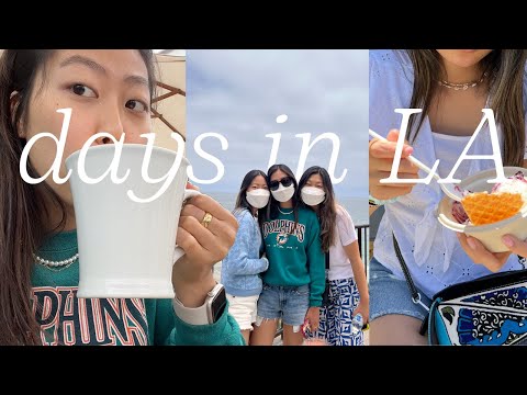 days in my life in LA | sushi, maru cafe, laguna beach, urth caffe, little tokyo, thrifting