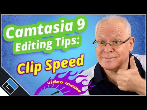 Camtasia 9 Editing Tips - Clip Speed