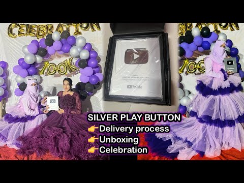 Silver play button | Delivery process | Unboxing | celebration | #youtubecreatorawards #viralvideo