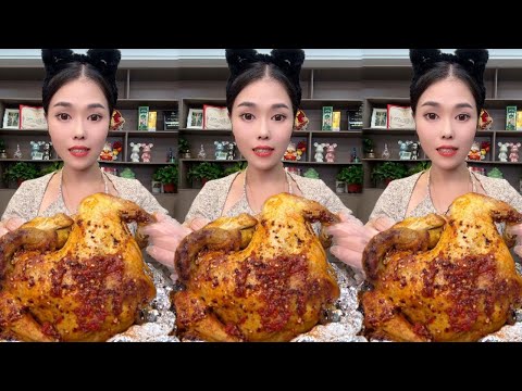 roast chicken amr mukbang