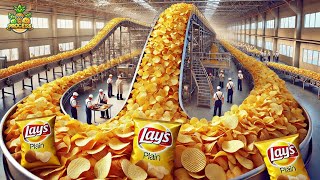 Lays Potato Chips Mega Factory: Processing Millions Of Potato Chips in Factory