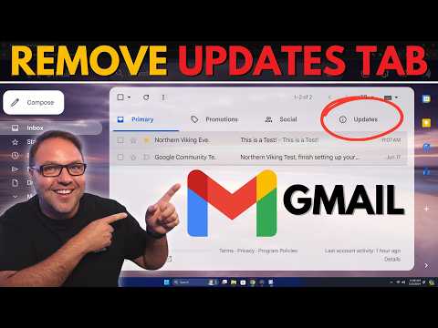 How to Remove "Updates" Category from Gmail