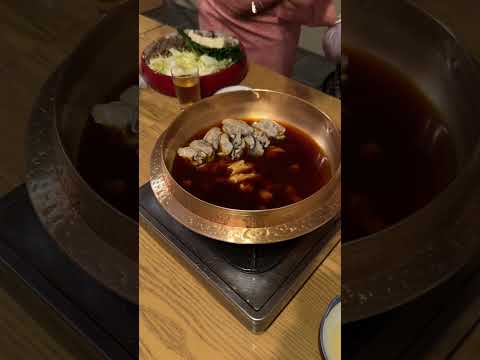 京都福知山の牡蠣末￼の牡蠣鍋最高熱々で、心も体もポカポカです🍲#shorts