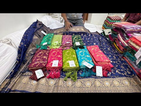 Best Wholesale Sarees Shop in Chickpet Bangalore Single Saree Courier Available