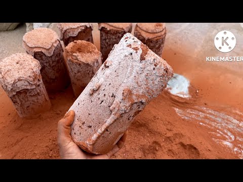 Soft Fluffy & Extremely dusty Pure Red Dirt Shapes dry Floor Crumbling Satisfying ASMR