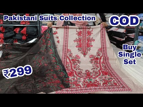 Pakistani Lawn Cotton Suits Readymade Suits 299 Buy Single Set In Wholesale Price @hyderabadshopping