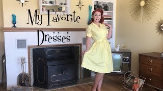 My FAVORITE Dresses||Vintage 1950's