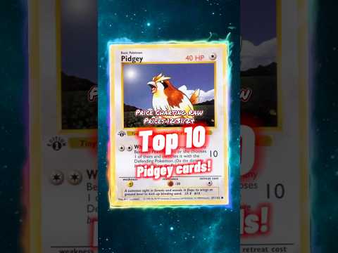 Top 10 EXPENSIVE Pidgey Pokémon Cards! #shorts #pidgey #top10