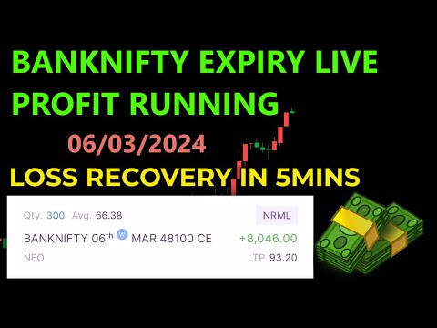 BANKNIFTY EXPIRY LIVE PROFIT RUNNING | LIVE LOSS RECOVERY | MR PERFECT TRADER