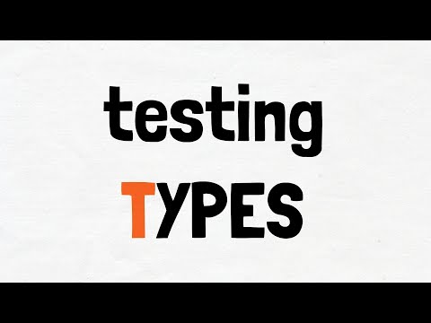 What Software testing types do you know?