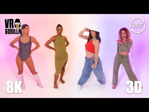 VR Dance - The Studio Sessions (4 Girl Dancers) MAXIMUM - 8K 3D 360 Video