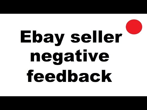 Ebay negative seller feedback 2024