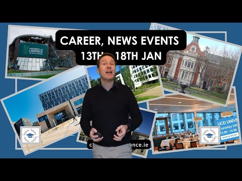 Career Event, news and dealines Jan 13th -18th