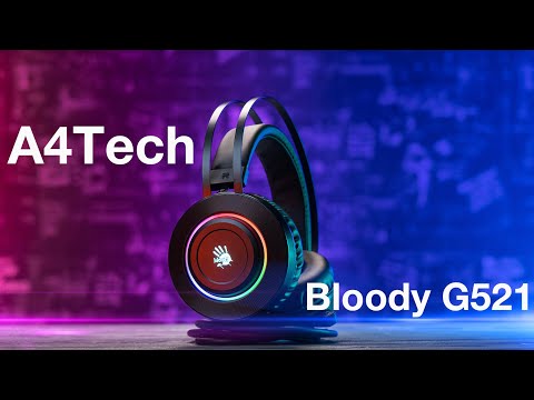 Распаковка наушников A4Tech Bloody G521 / Unboxing A4Tech Bloody G521