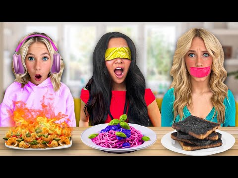 *DATE NiGHT w/ BOYFRiEND* 3 SENSES COOKING CHALLENGE !! 🙉 🙈 🙊