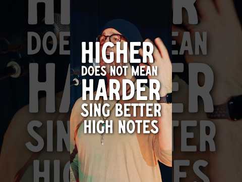 Sing Better High Notes: Higher Does NOT Mean Harder #voice #singing #singer #highnotes #belt #shorts