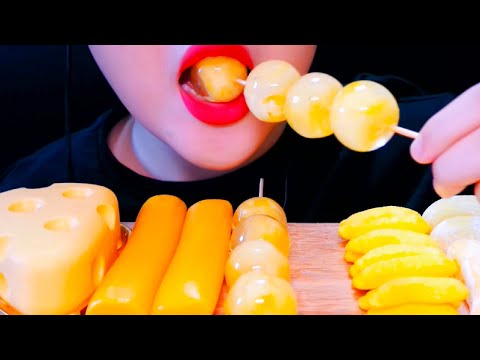 ASMR, Mukbang, Pineapple Balls, Cheese Cake Eating Vlog 파인애플 볼, 치즈 케이크 먹기 @ribongasmr4431