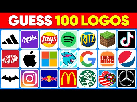 Guess the Logo in 3 Seconds 🍏🍔🍟 100 Famous Logo | Logo Quiz 2024