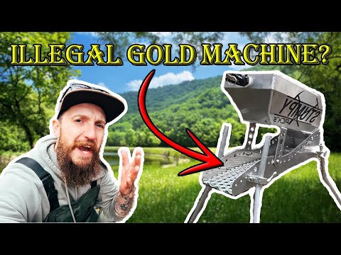 This Gold Recovery Machine is Unlawful to Use Almost Everywhere in the World! High-Banking for Gold