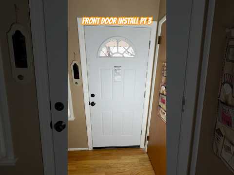 Front Door Install Pt 3 #diy #construction #frontdoor #install #howto #stepbystep #bluecollar #viral