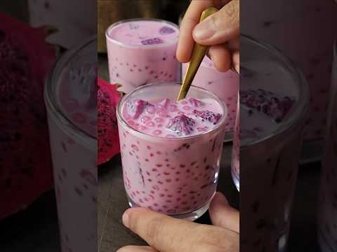 Sago Drink with Dragon Fruit - Navratri Special | Sabudana Recipe for Fast | Vrat Recipes