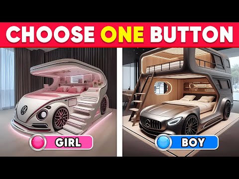 Choose One Button! 💙🎁🎀  BOY or GIRL Edition | Daily Quiz