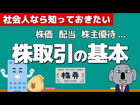 投資初心者のための株入門講義！株価、配当、株主優待の仕組みを簡単に解説！