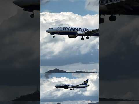 Ryanair aterrizando en Barcelona #youtubeshorts #aviation #planespotting #remix #shorts #short #bcn