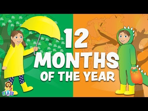 12 Months of the Year Song for Children - Fun Calendar Songs for Kids