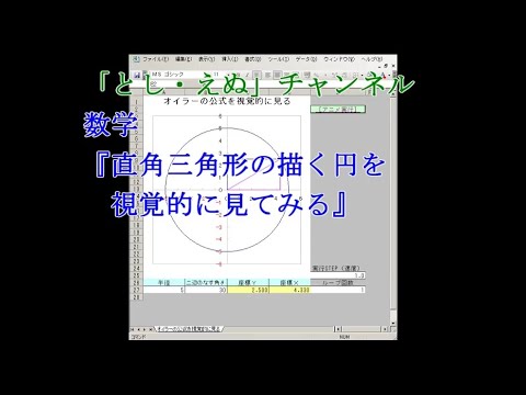 数学『直角三角形の描く円を視覚的に見てみる』（2021-05-07）