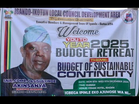 IGANDO-IKOTUN LCDA HOLDS BUDGET RETREAT