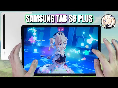 Samsung Tab S8 Plus Genshin Impact Gaming test 2024 | Snapdragon 8 Gen 1