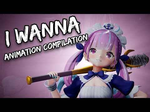 Minato Aqua Animations Compilation (I Wanna)