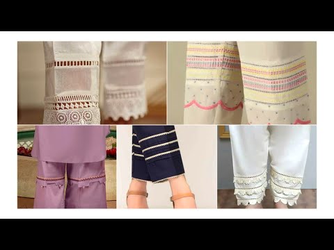 2023 top trendy stylish trouser /poncha design for college university girls زبردست پہنچا ڈیزائن