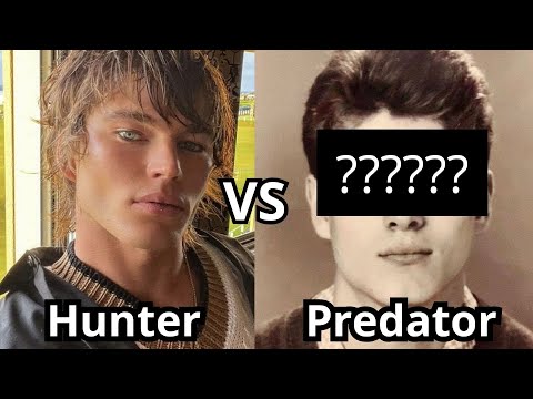 Hunter eyes vs Predator eyes (Looksmaxxing MEME)