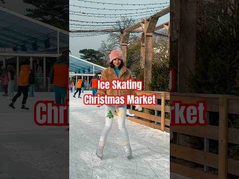 Vlogmas Ice skating & Christmas Market food & mulled wine 🎄⛸️✨🫶🏻 #christmasmarkets #iceskating