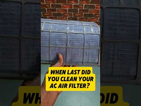 When Last Did You Clean Your AC Air Filter? #ac #chill #airconditiong #clean #air #filter #shorts