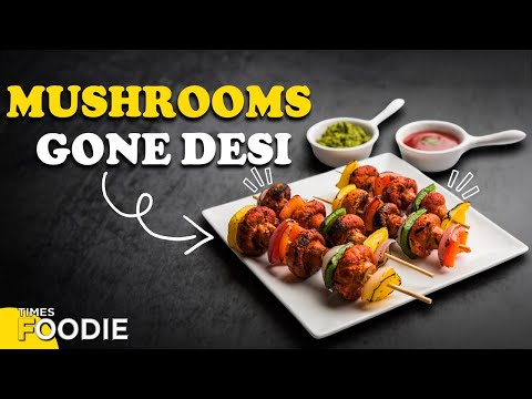 How To Make Stuffed Mushroom Tikka | Cheesy & Spicy Smoky Tandoori Flavour Recipe | Homemade Dish