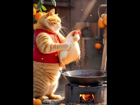 Fatty Chef #cat #catfunny #funny #aigc #catvideos #chubbycat #cute #funnycatvideos