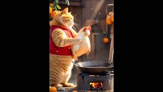 Fatty Chef #cat #catfunny #funny #aigc #catvideos #chubbycat #cute #funnycatvideos