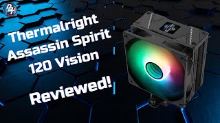 Budget $45 Cpu Air Cooler With Sensor Screen & RGB - Thermalright Assassin Spirit 120 Vision Review.