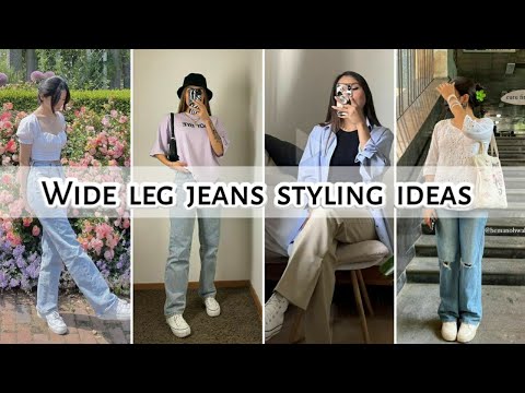 Wide leg jeans styling ideas • 5 ways to style wide leg jeans • STYLE POINT