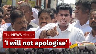 Annamalai: Didn’t call reporters monkeys, I asked why they’re jumping like monkeys