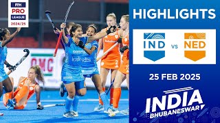 FIH Hockey Pro League 2024-25 Highlights: India vs Netherlands (W) | Match 2