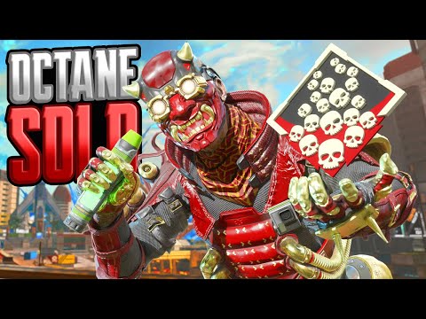 SOLO Octane 22 KILLS and 5K Damage Apex Legends Gameplay