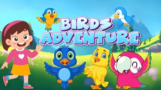 Birds Adventure | Nursery Rhymes | Song For Kids | Kids Animation |  @kidszonelearnwithfun615